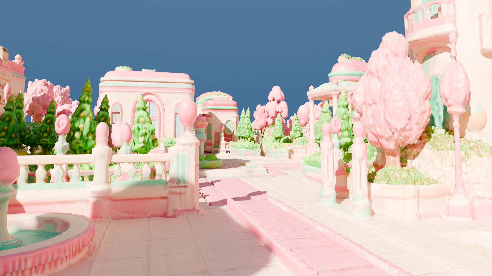 Candy-Pop Toy City local exterior rendered view 2