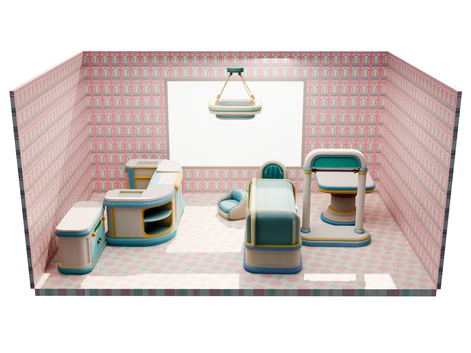 Candy-Pop Toy City interior dollhouse view
