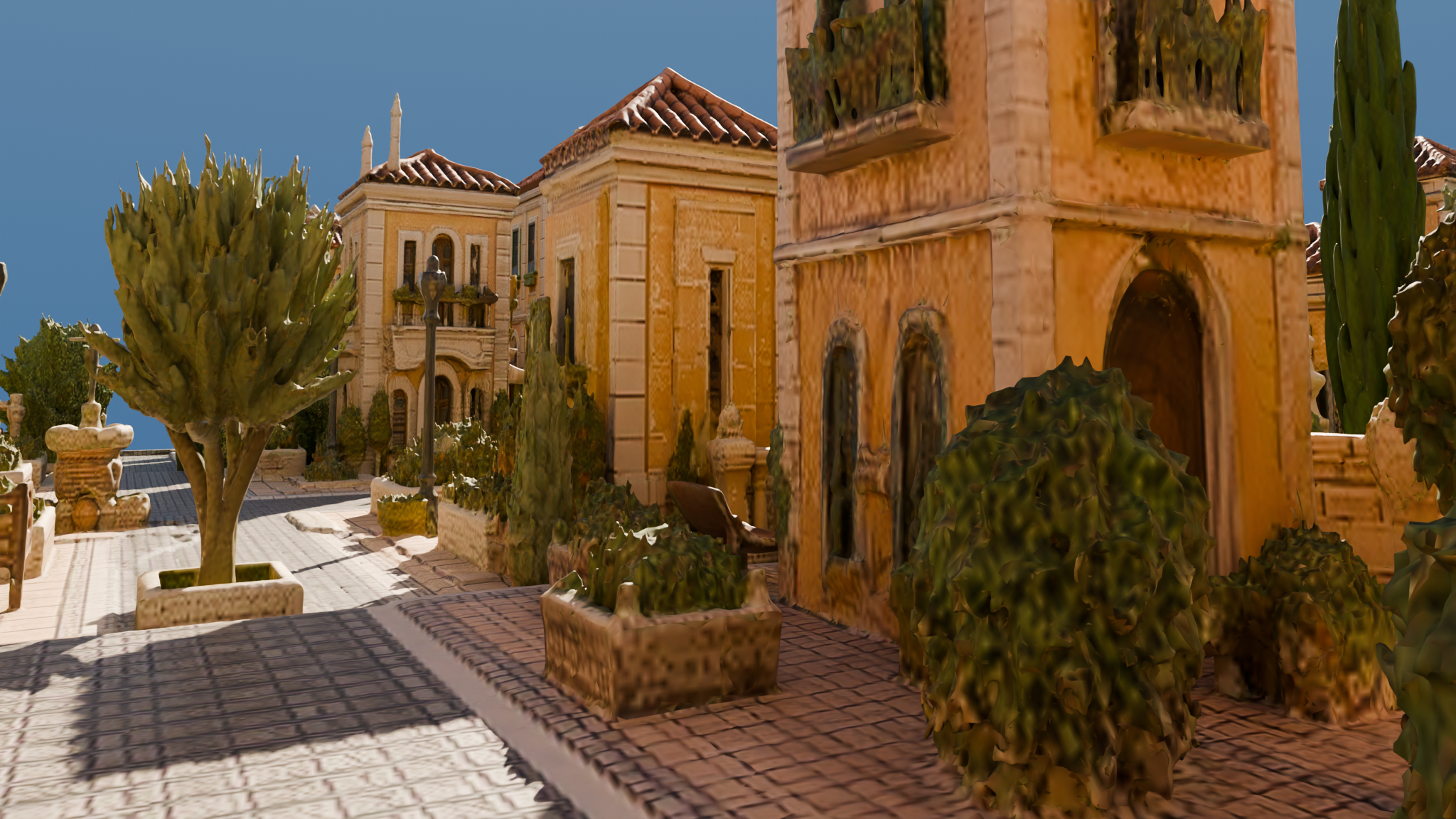 European Old Town local exterior rendered view 1