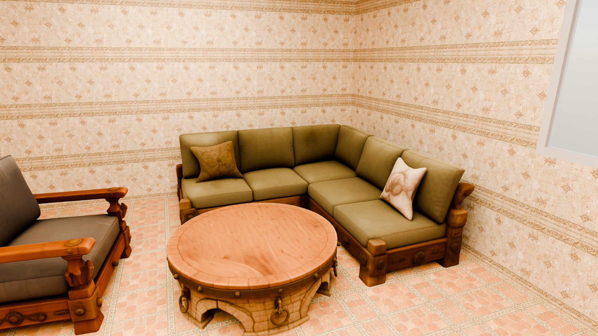 Ghibli City interior walkthrough view