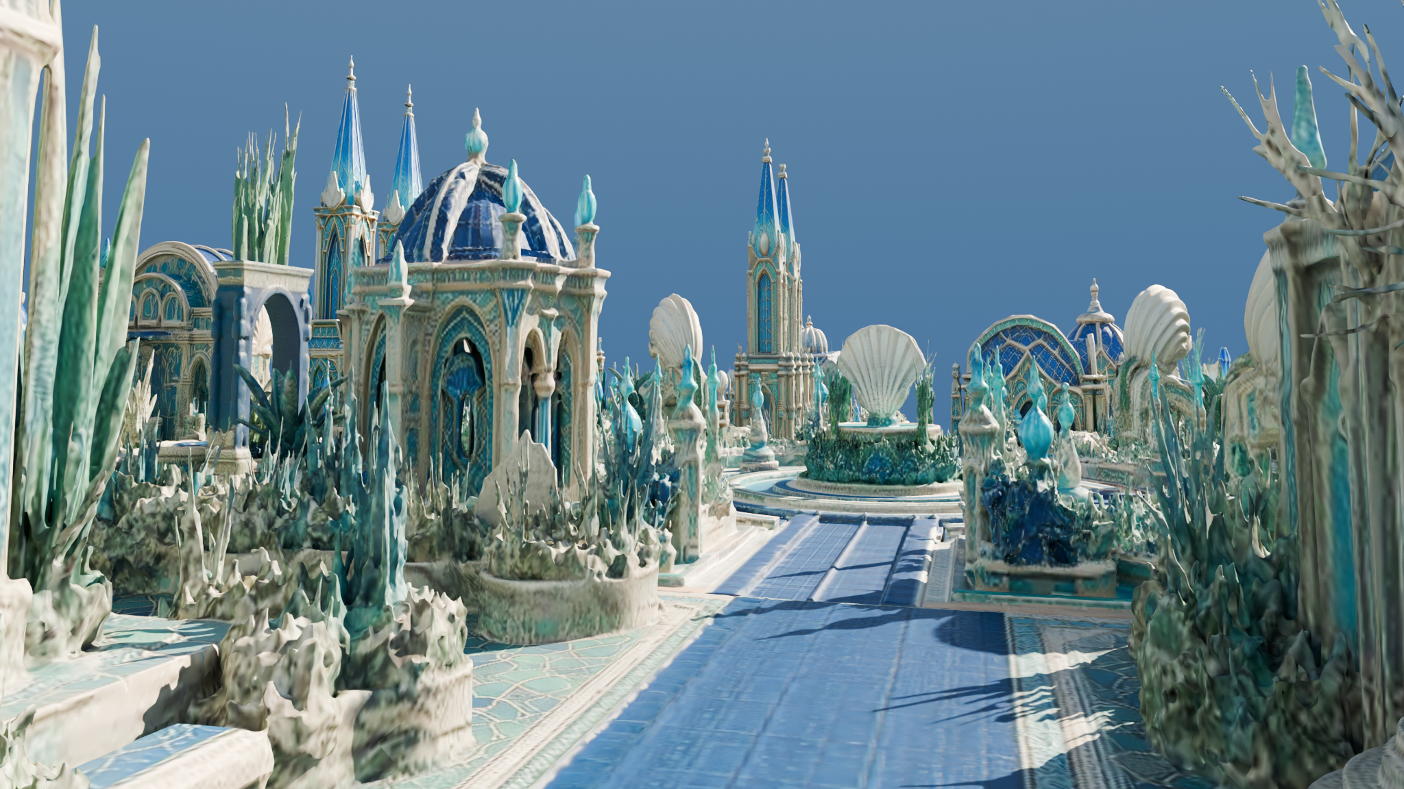 Oceanic Civilization local exterior rendered view 2